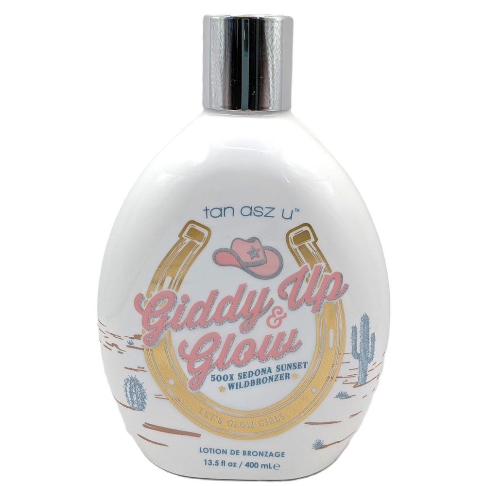 Tan Asz U Giddy Up & Glow 500X Sedona Sunset Wildbronzer Tanning Lotion 13.5oz